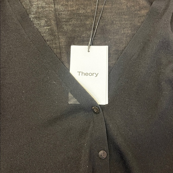 Theory Women's Black Cardigan Sweater size TP - Picture 11 of 12